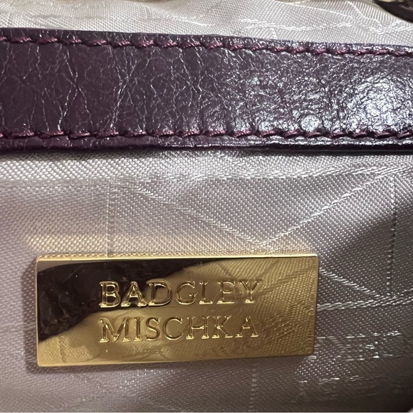 Badgley Mischka Justine Snake Print Cross Body Bag with Gold Chain in Red, EUC - Picture 3 of 7